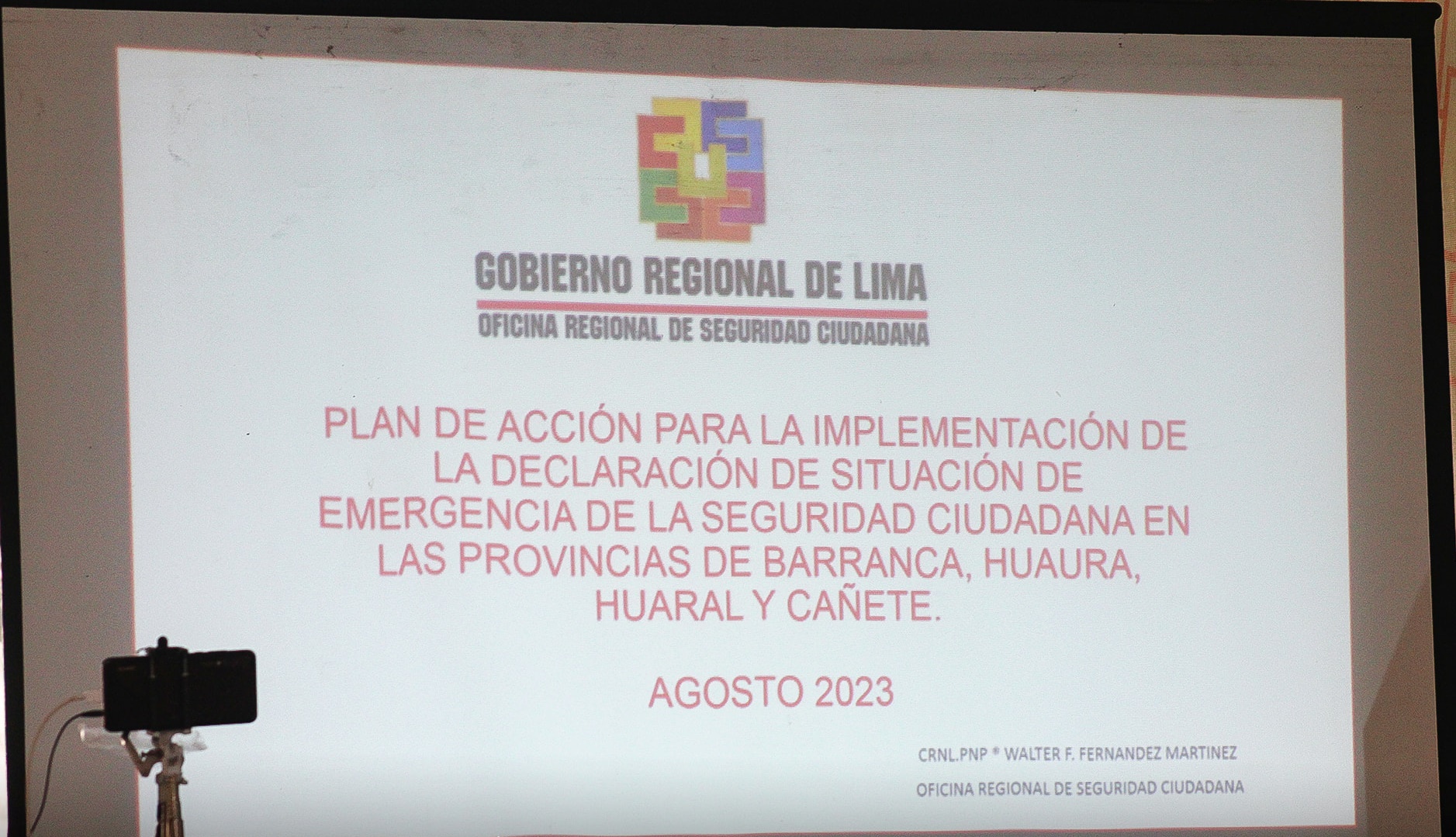Rosa Vásquez expone acciones e inversiones enfocadas a reducir índices de inseguridad en la región Lima