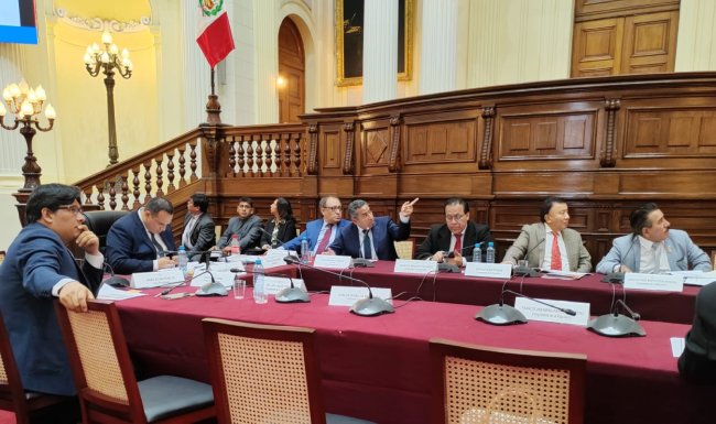 Sustentación del pliego presupuestal del presidente del Tribunal Constitucional Francisco Morales.