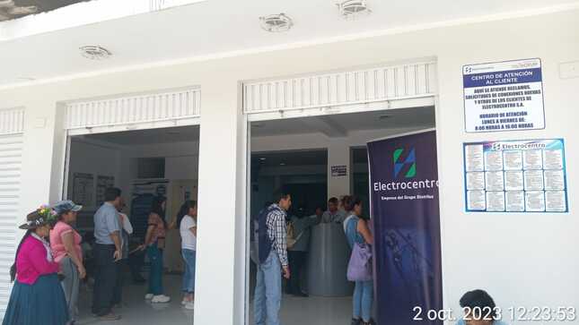 Electrocentro inicia atención al cliente en nuevo local de HUÁNUCO