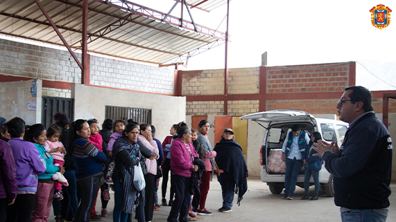 Entrega de donativos