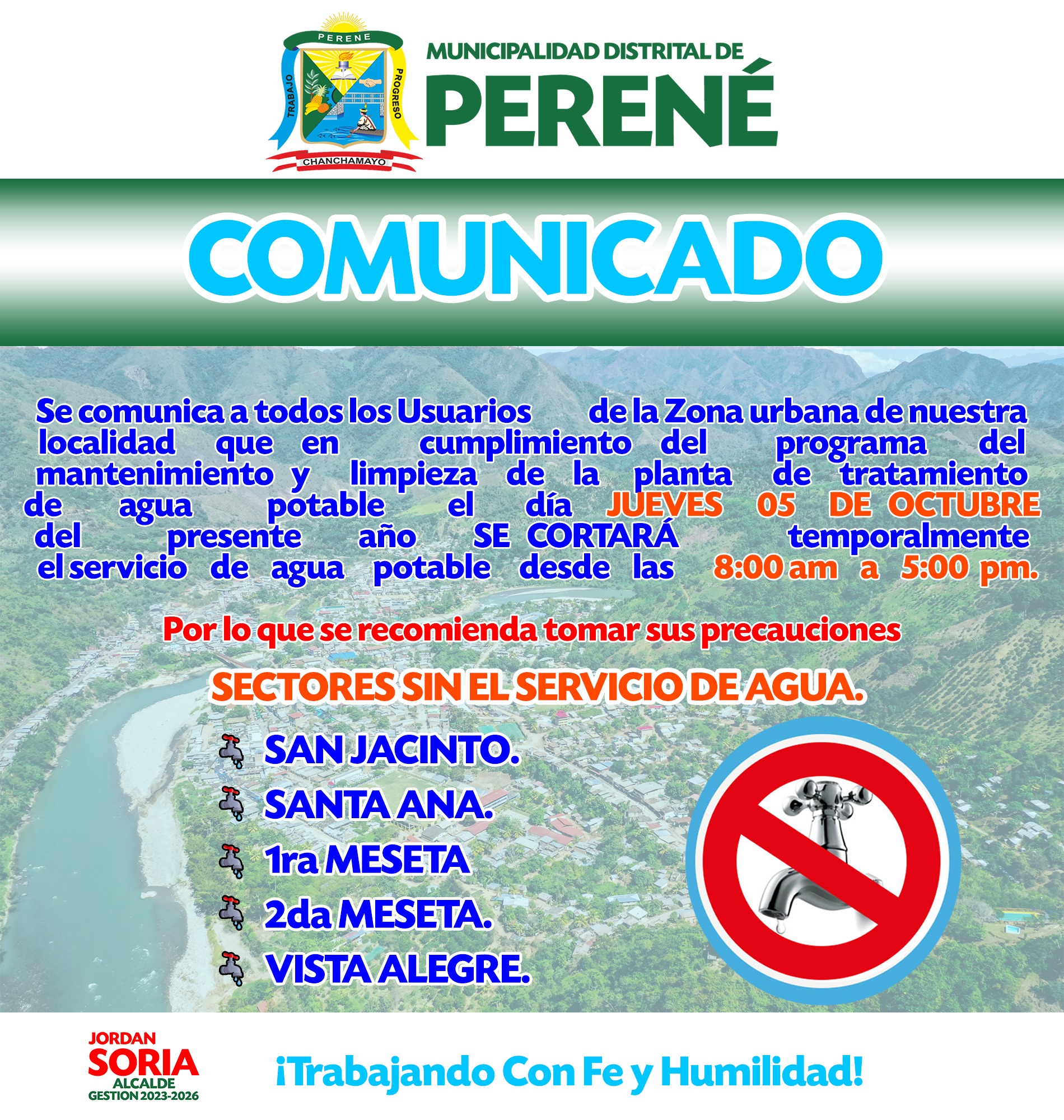 CIERRE DE AGUA