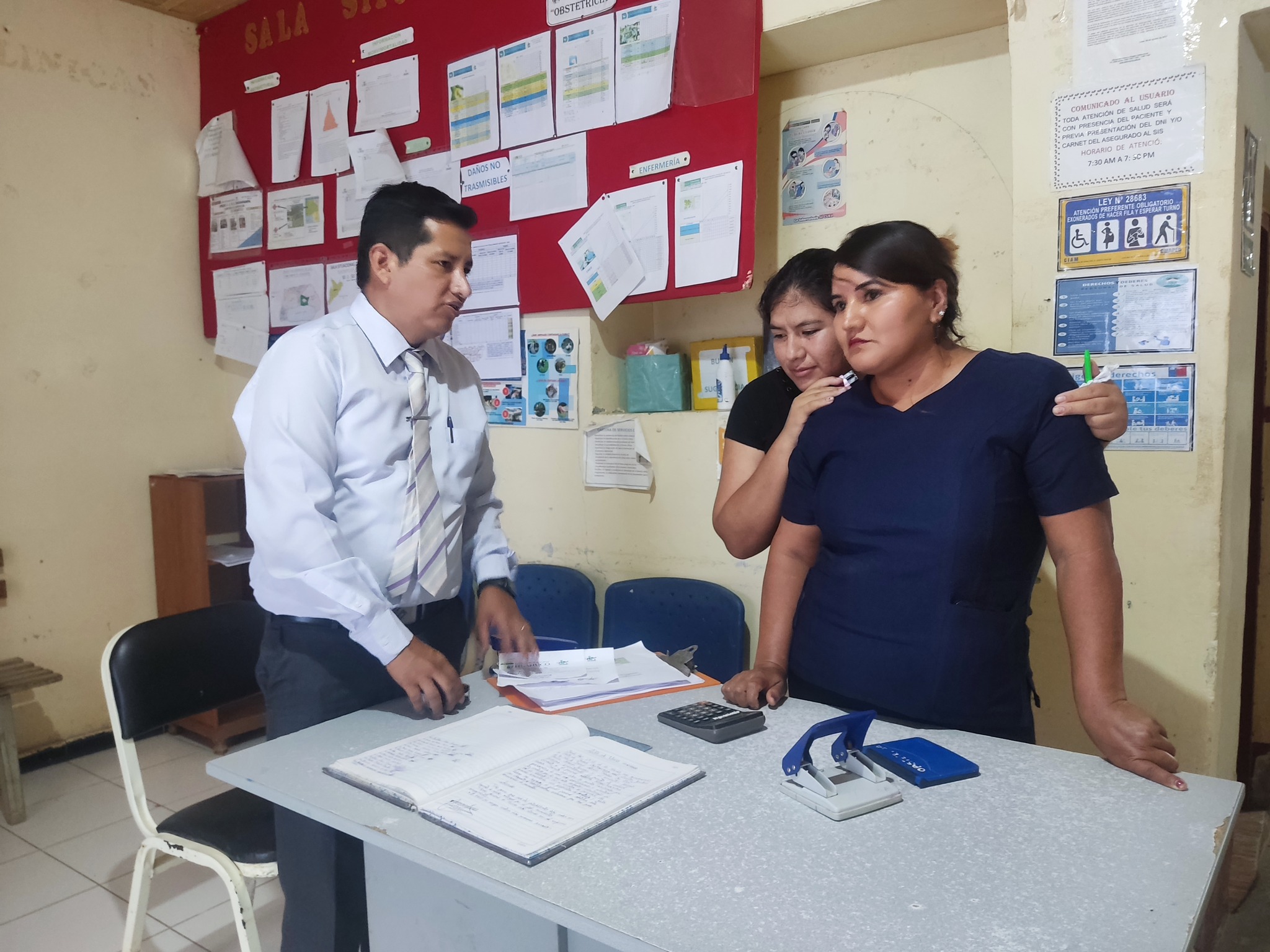 Una posta médica visitada se encontraba cerrada