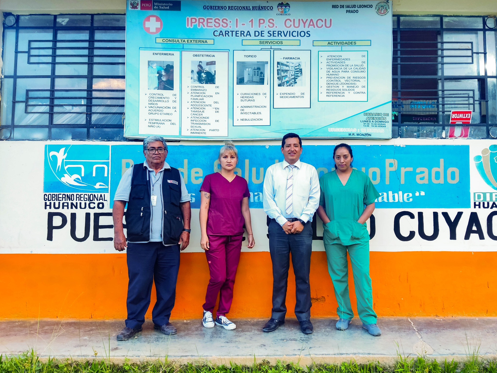 Una posta médica visitada se encontraba cerrada