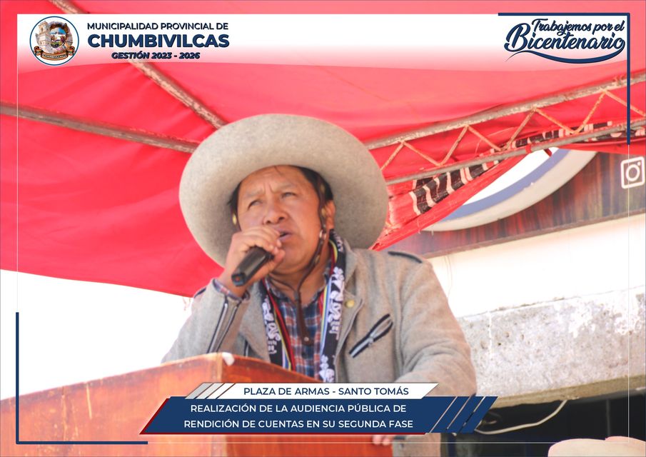 Municipalidad de Chumbivilcas realiza segunda audiencia pública de rendición de cuentas 2023