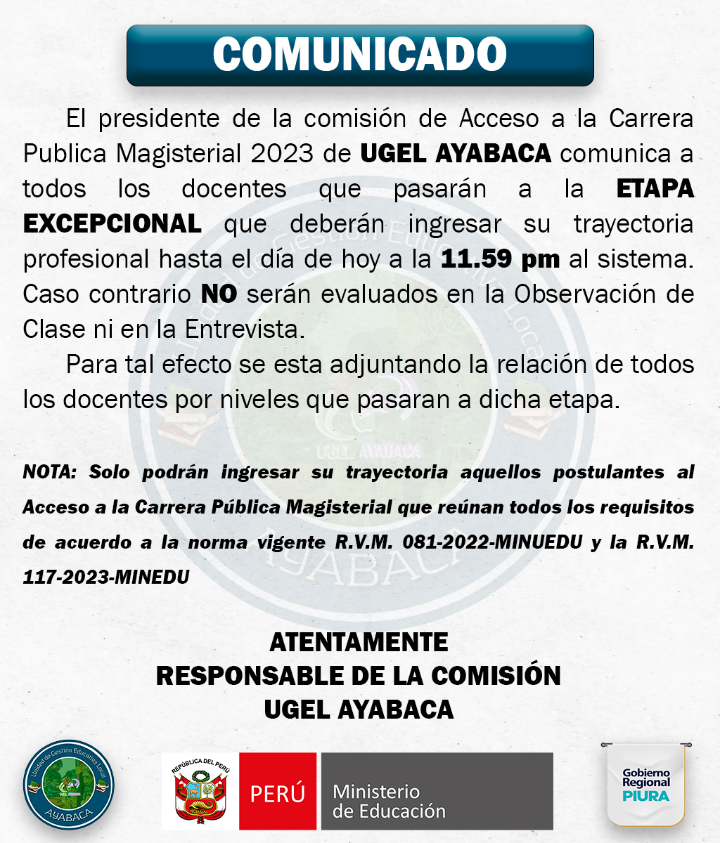 Comunicado