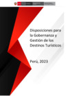 Vista preliminar de documento Disposiciones para la gobernanza y gestión de los destinos turísticos