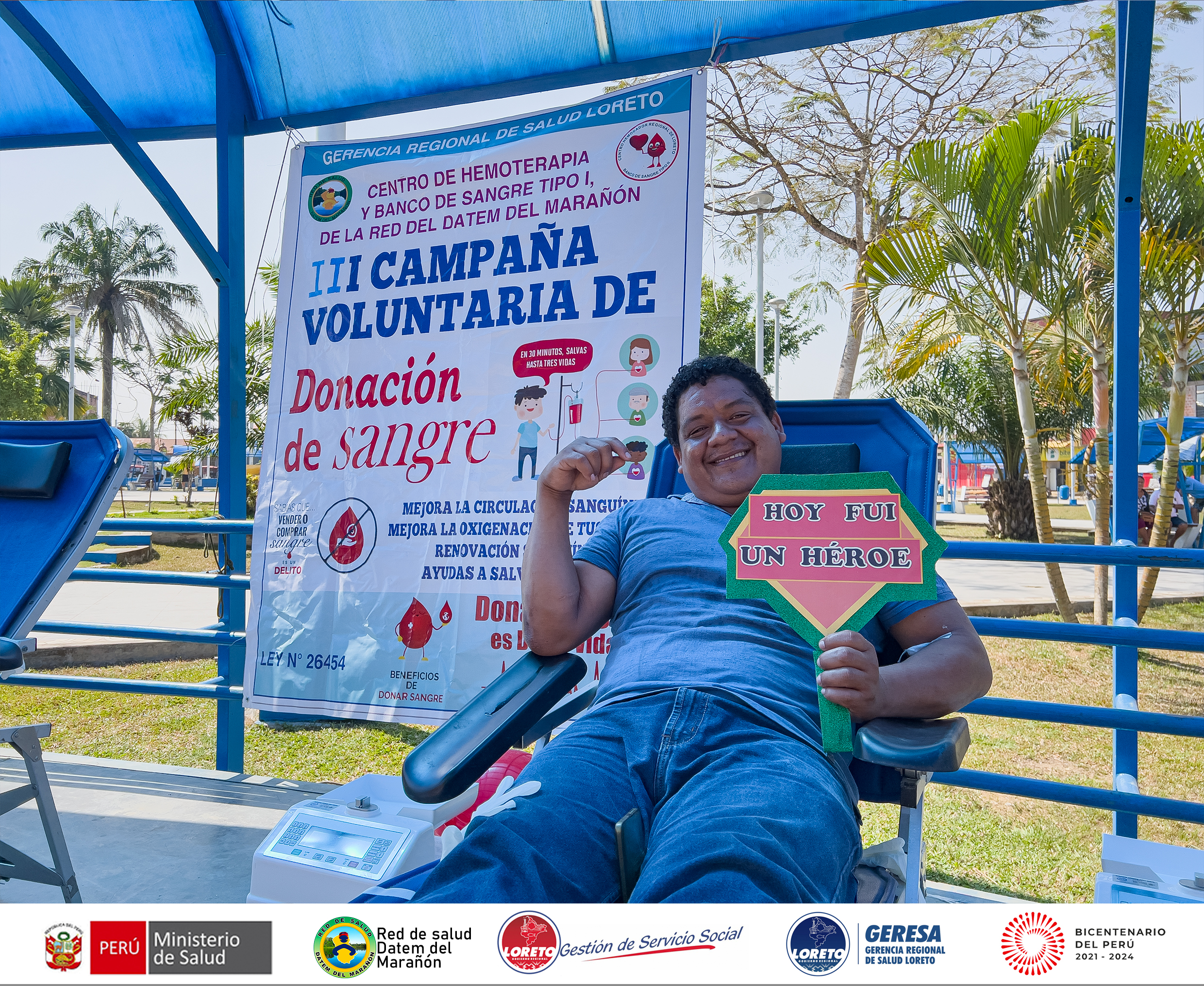 Se agradece la participación de los donantes