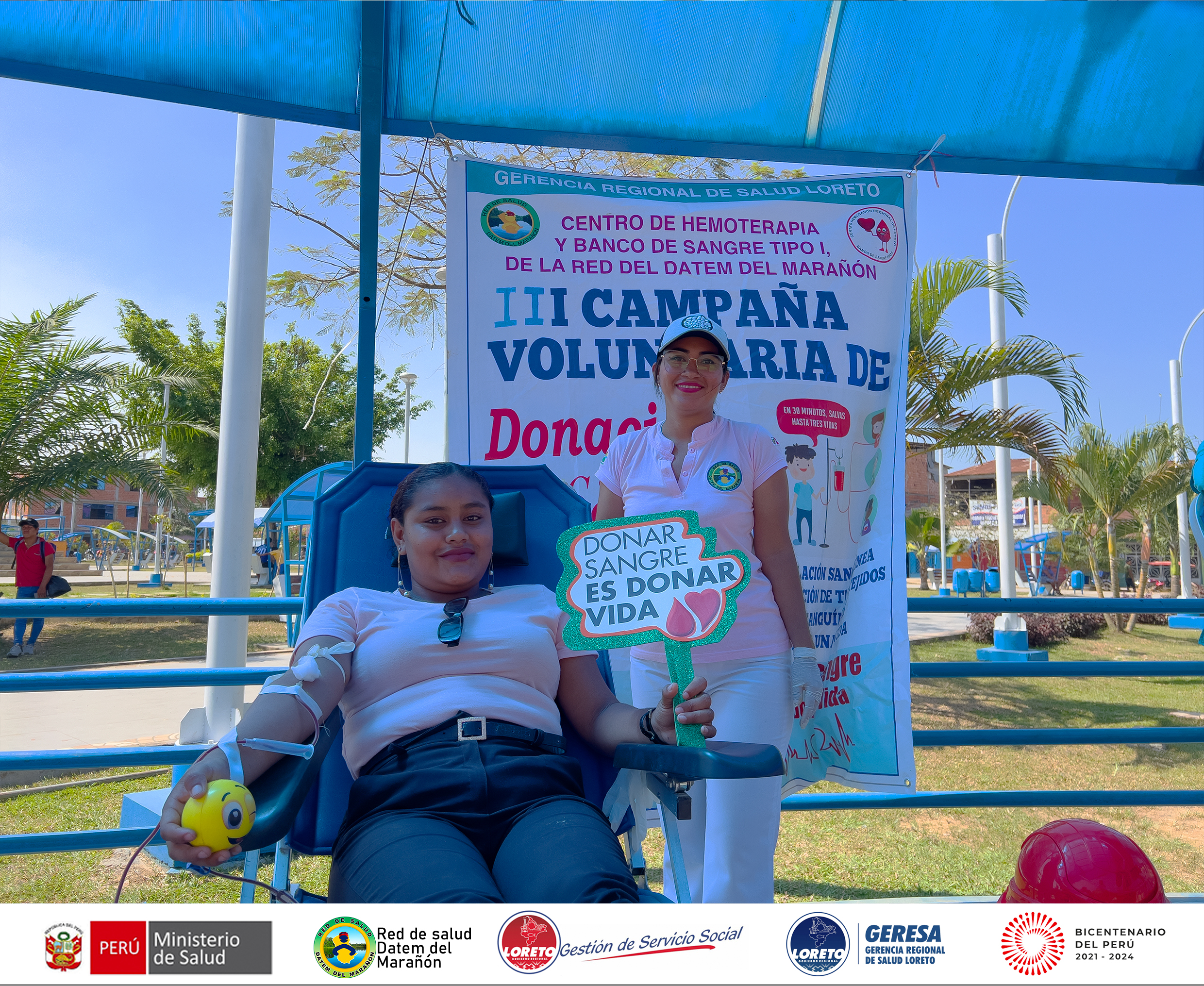 Se agradece la participación de los donantes