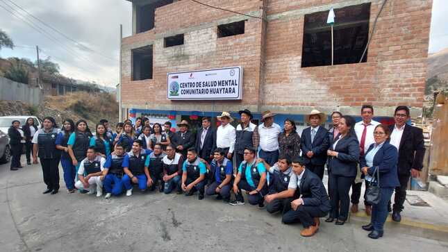 Inauguran centro de salud mental comunitario en Huaytará