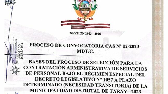 decreto legislativo N° 1057 – CAS