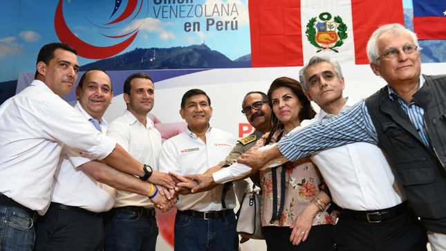 Ministro del Interior visitó la ONG Unión Venezolana en el Perú.