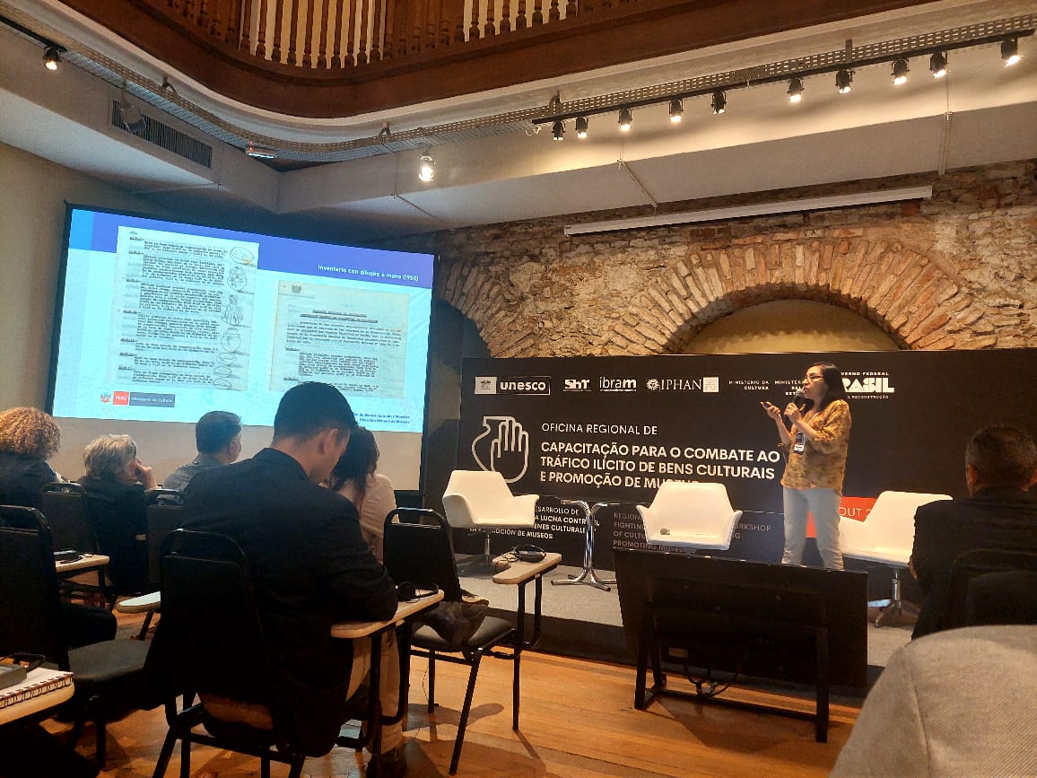 Mincul participó en evento internacional en Brasil sobre lucha contra tráfico ilícito de bienes culturales y promoción de museos