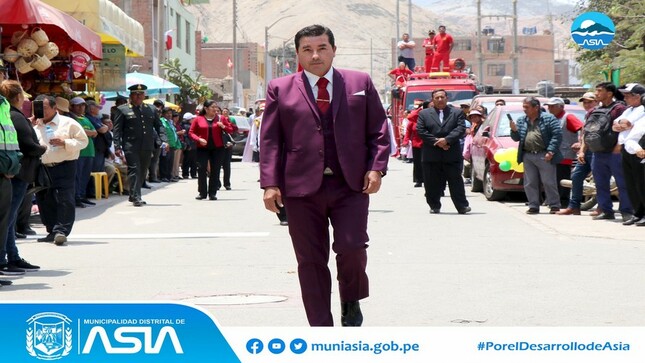 Alcalde de Asia participo en las actividades por el XXV festival cultural del níspero en Coayllo 