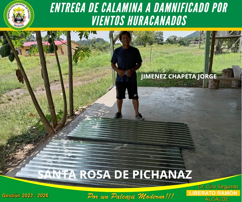 entrega de calaminas