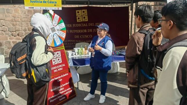 Corte Superior de Justicia de Cusco participó en Feria Informativa "Fortaleciendo la Prevención Frente a la Violencia de Género"