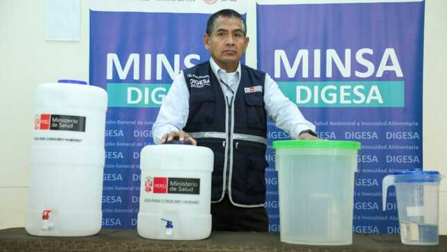 Digesa recomendó almacenar agua en depósitos de primer uso, no reciclados, de polietileno y con tapa hermética