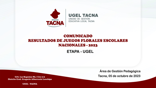 Archivo JPG de comunicado
