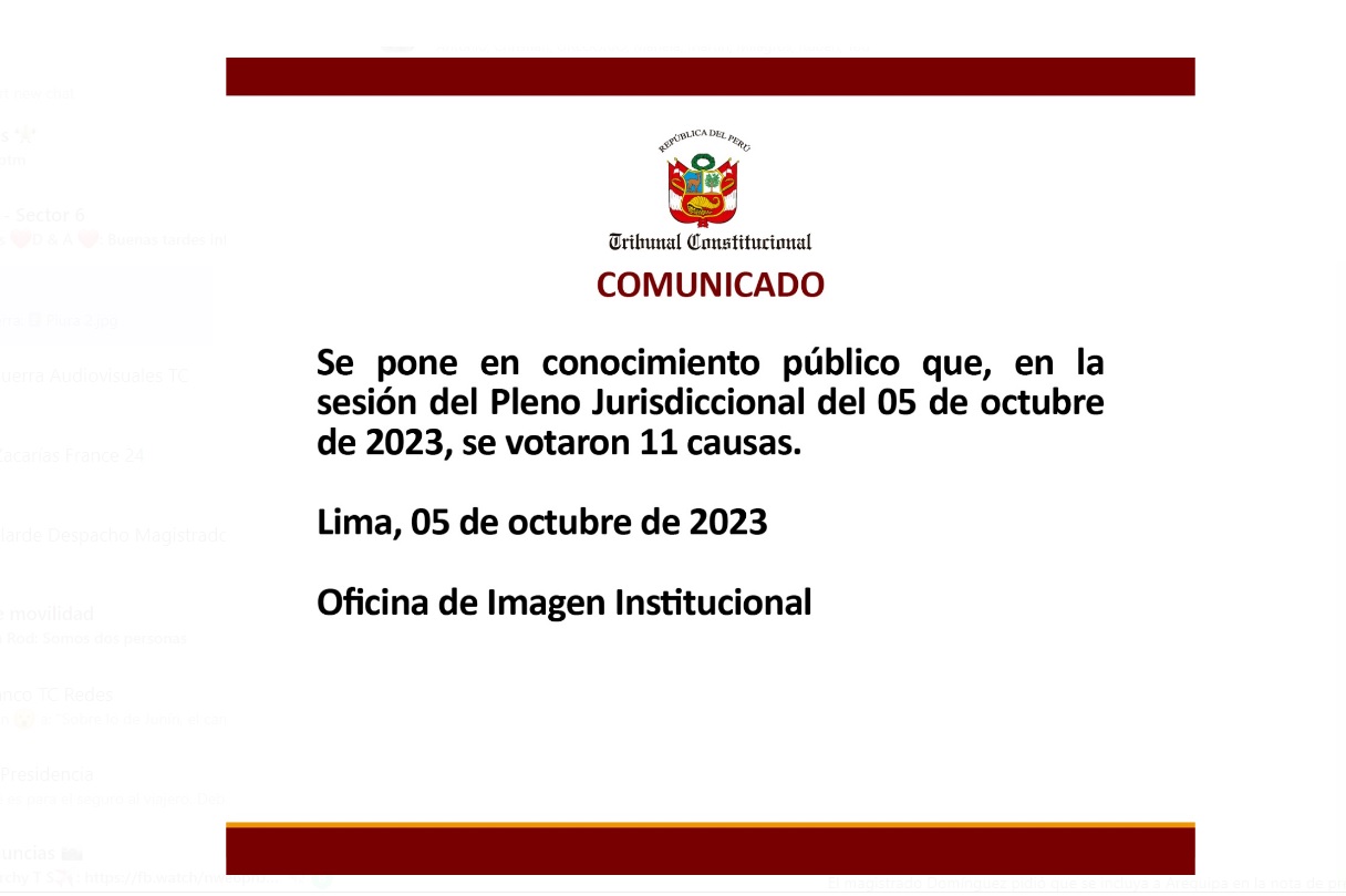Comunicado