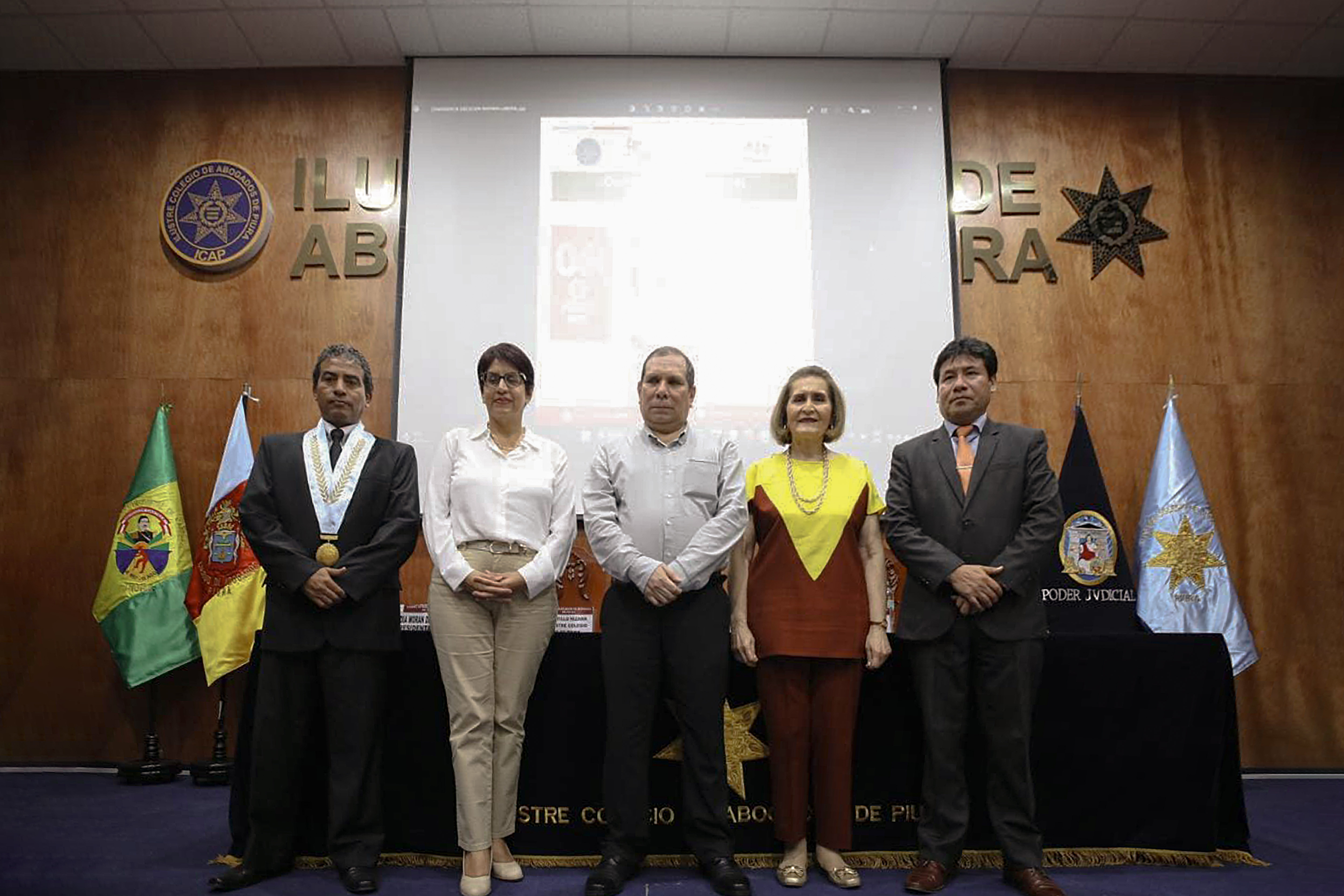 Vicepresidenta del TC Luz Pacheco expone en evento sobre ejecución laboral de las personas adultas mayores en Piura.