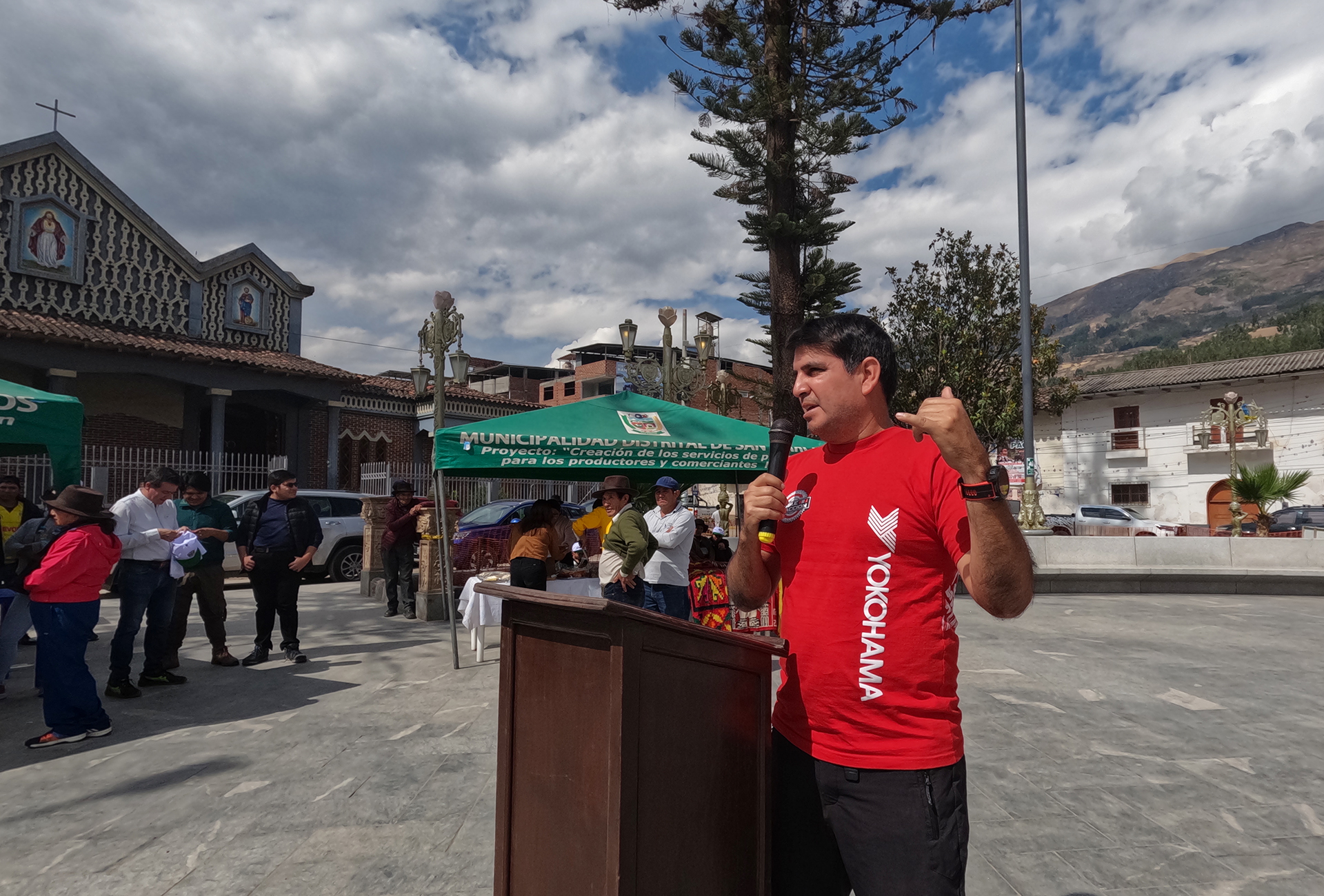 La Municipalidad de San Marcos recibió a la Caravana de doble tracción.