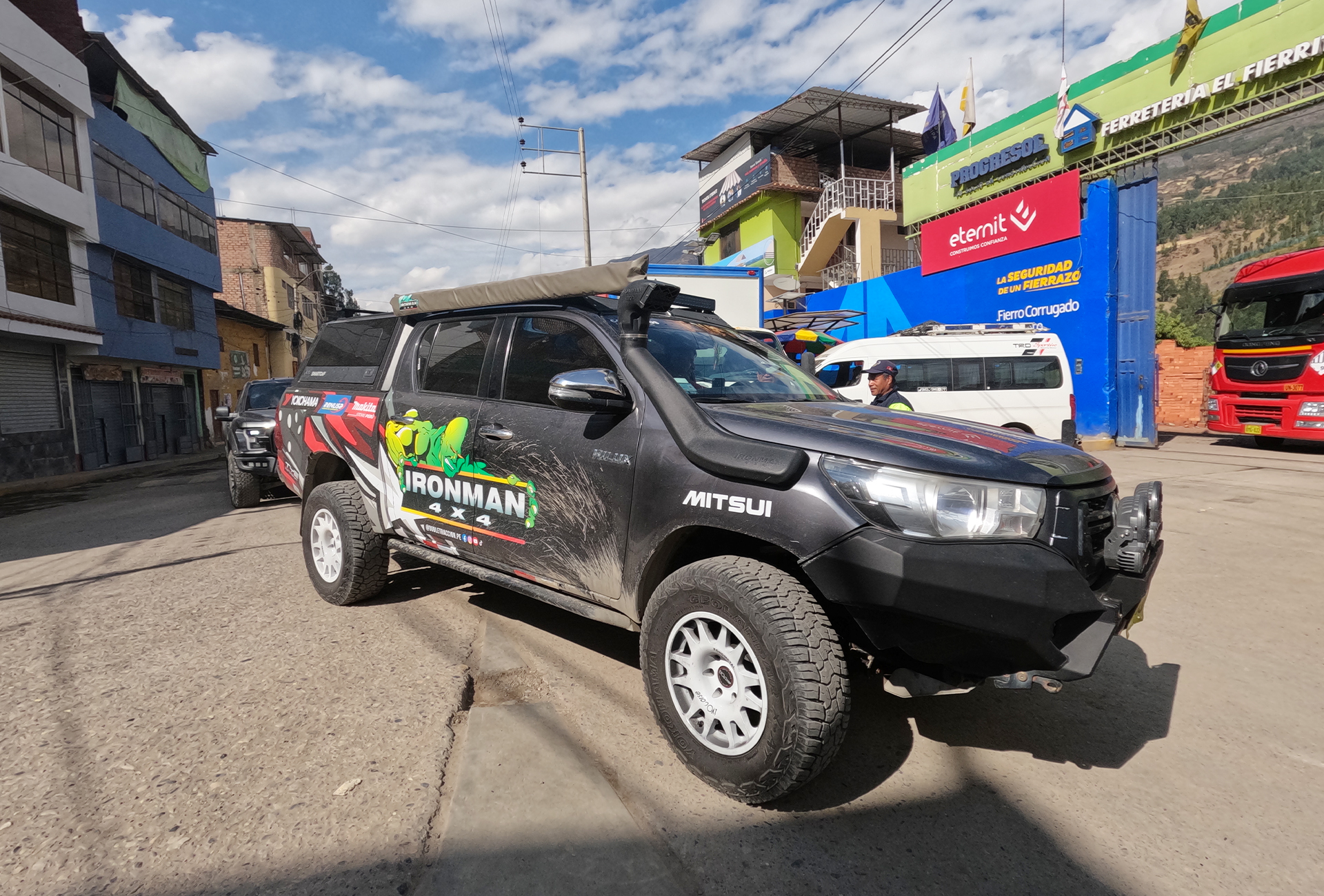 La Municipalidad de San Marcos recibió a la Caravana de doble tracción.