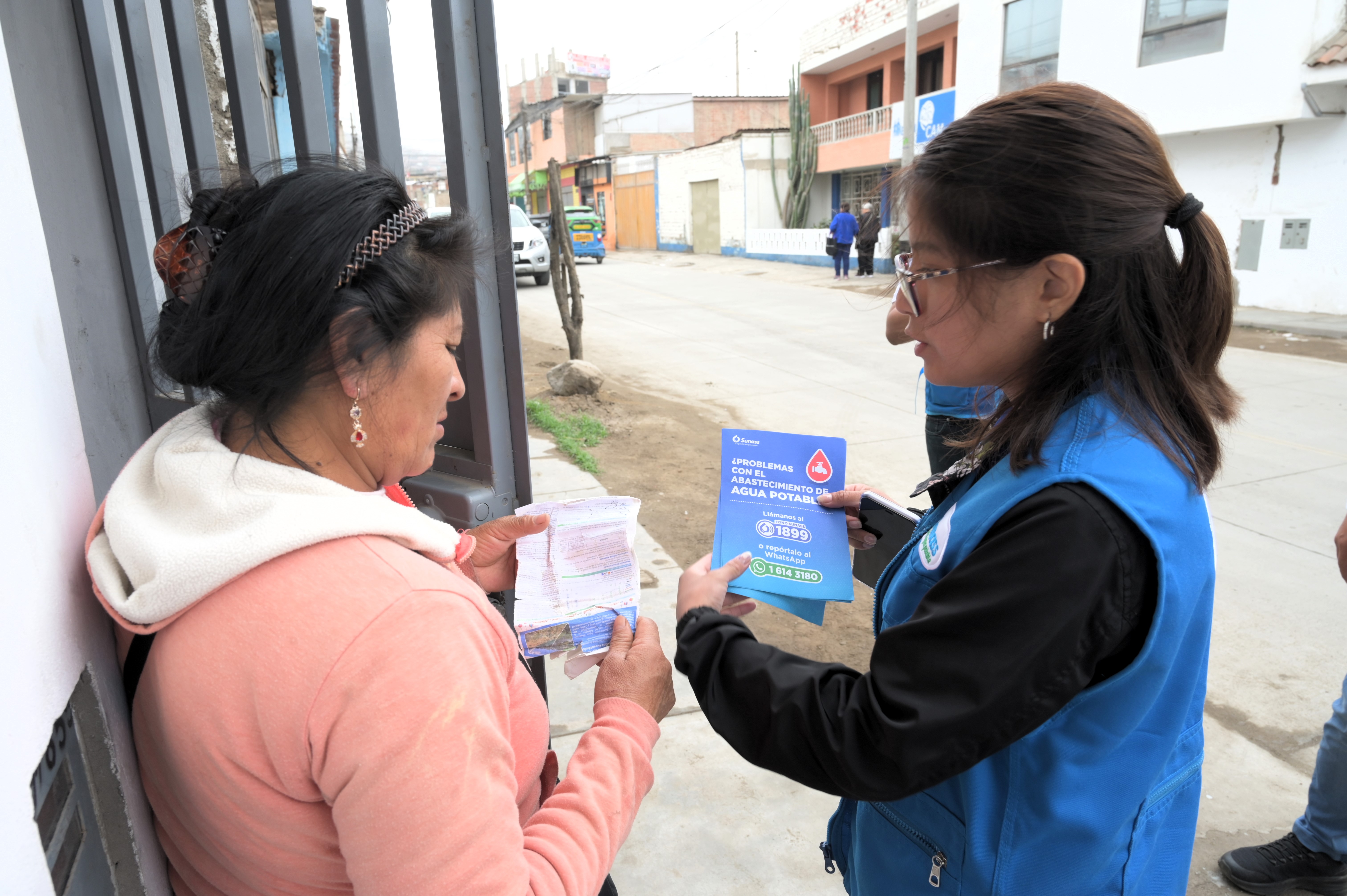 Sunass supervisó restablecimiento del servicio de agua