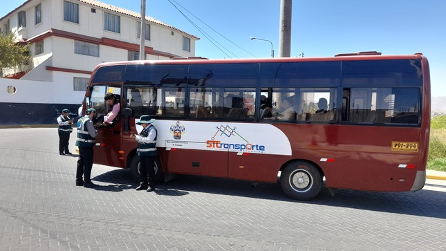 Participaron en el operativo personal de la Municipalidad Provincial de Arequipa y agentes de la PNP.