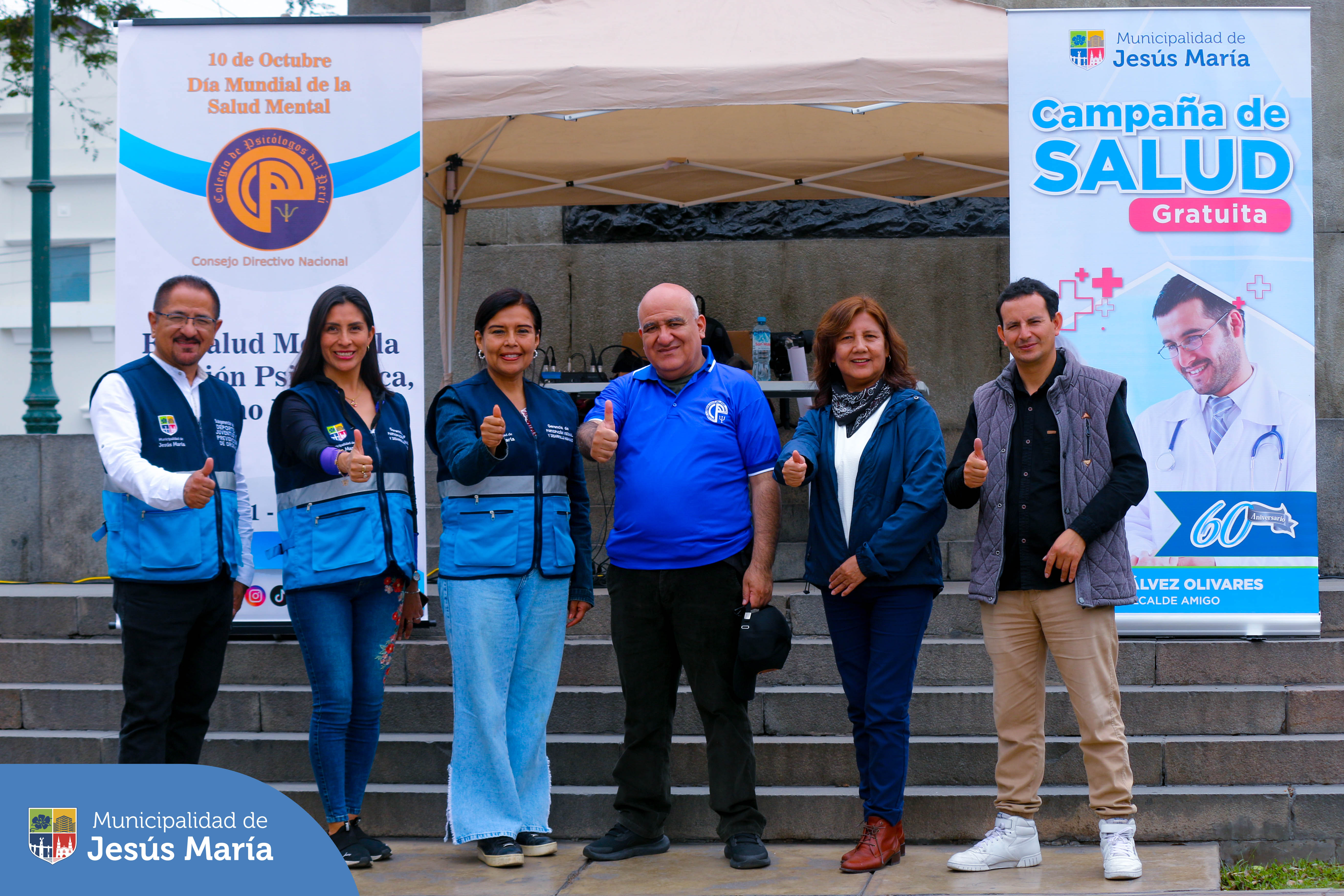 🙌🏼 ¡Tu salud es nuestra prioridad! 🥼
⚕️ En el marco del Día Mundial de la Salud Mental, la Municipalidad de Jesús María en coordinación con el Colegio de Psicólogos del Perú, brindaron una campaña gratuita de atención psicológica en el Parque Cáceres.