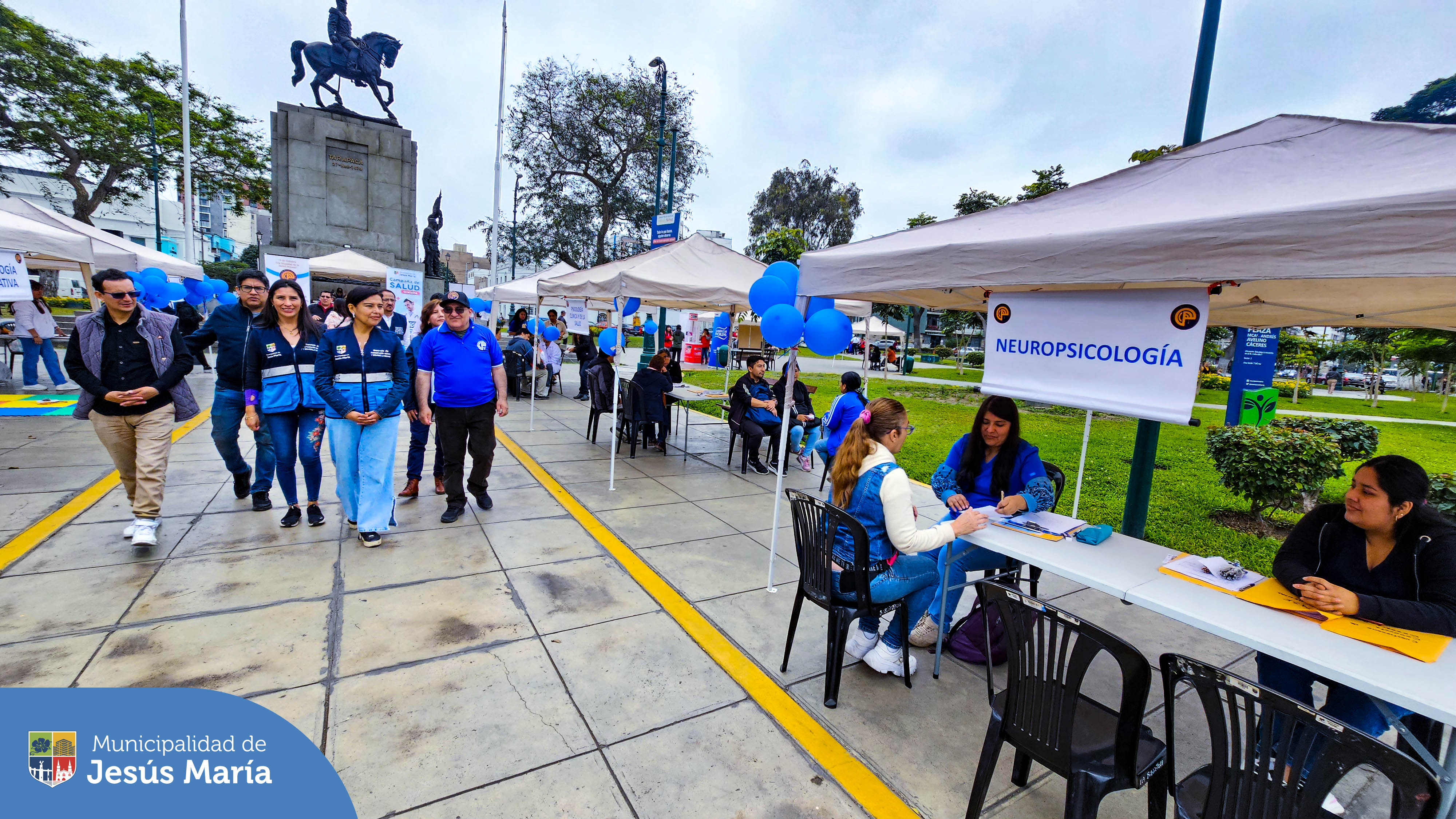 🙌🏼 ¡Tu salud es nuestra prioridad! 🥼
⚕️ En el marco del Día Mundial de la Salud Mental, la Municipalidad de Jesús María en coordinación con el Colegio de Psicólogos del Perú, brindaron una campaña gratuita de atención psicológica en el Parque Cáceres.