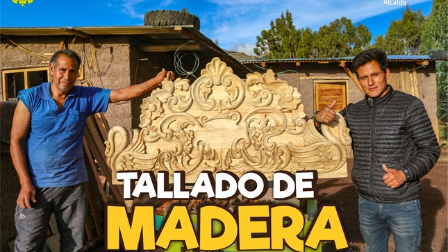 Arte de tallado de madera en Huamanguilla