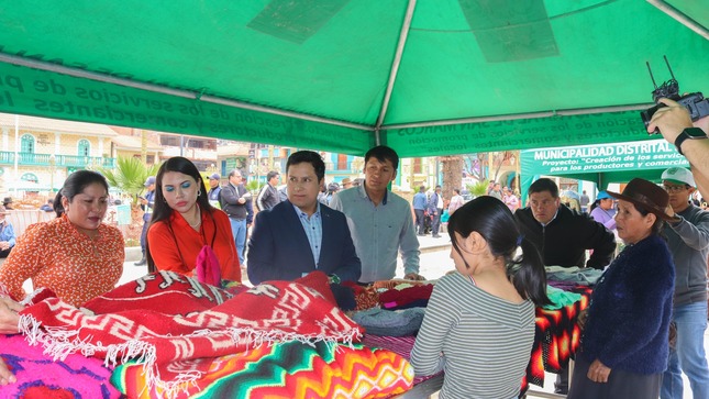 Pobladores sanmarquinos y visitantes disfrutaron de la feria gastronómica y artesanal
