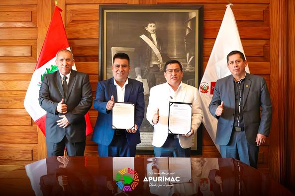 GORE Apurímac y PRONIS del Ministerio de Salud firman convenio de cooperación interinstitucional para la construcción de hospital de Cotabambas