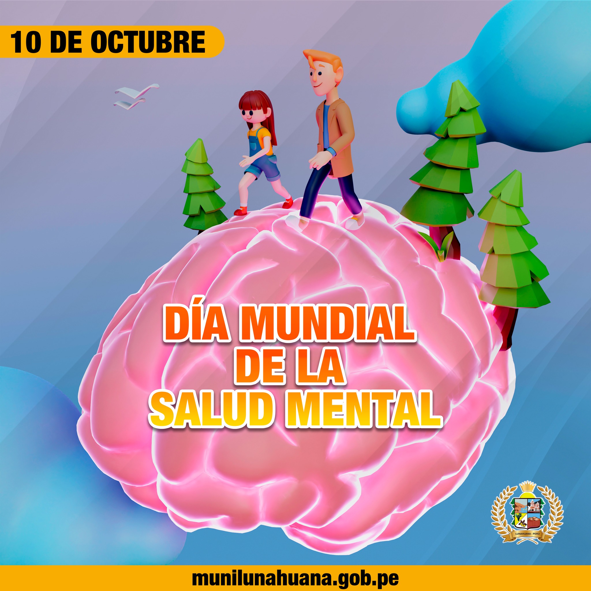 El 10 de octubre de cada año se celebra el Día Mundial de la Salud Mental, con el objetivo de aumentar la conciencia de los problemas de salud mental en todo el mundo y movilizar los esfuerzos en apoyo de la salud mental.
Lo que se busca en este Día Mundial es ofrecer una oportunidad para todos los promotores y defensores de personas con salud mental para visibilizar lo que falta por hacer para que la atención y el cuidado a la salud mental sea una realidad en todo el mundo.

