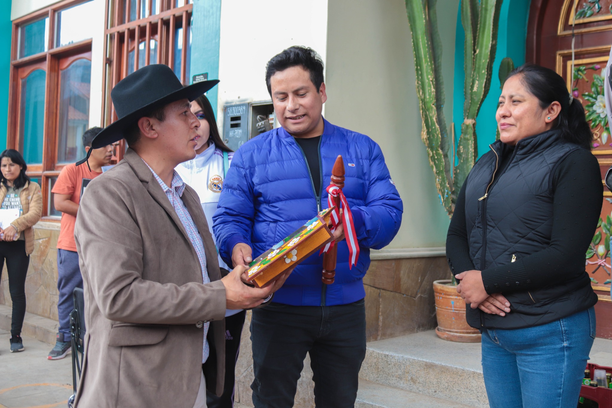 Recepción del capitán del mozo danza 2023.