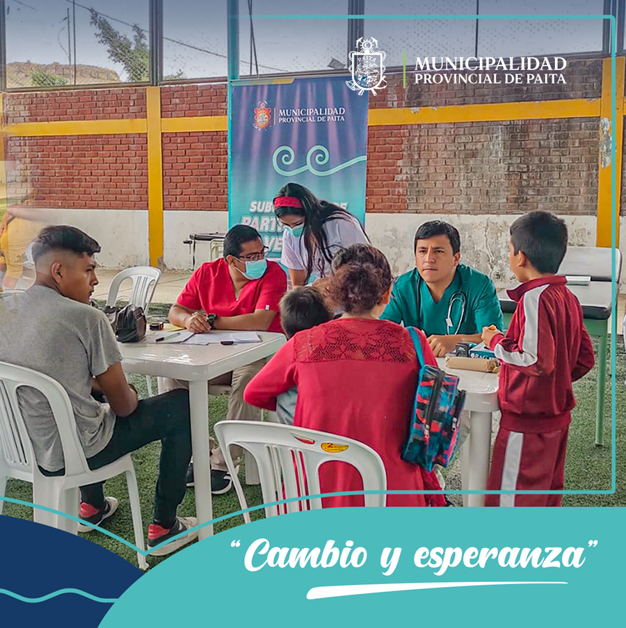 Municipalidad Provincial de Paita presente en el distrito de Tamarindo