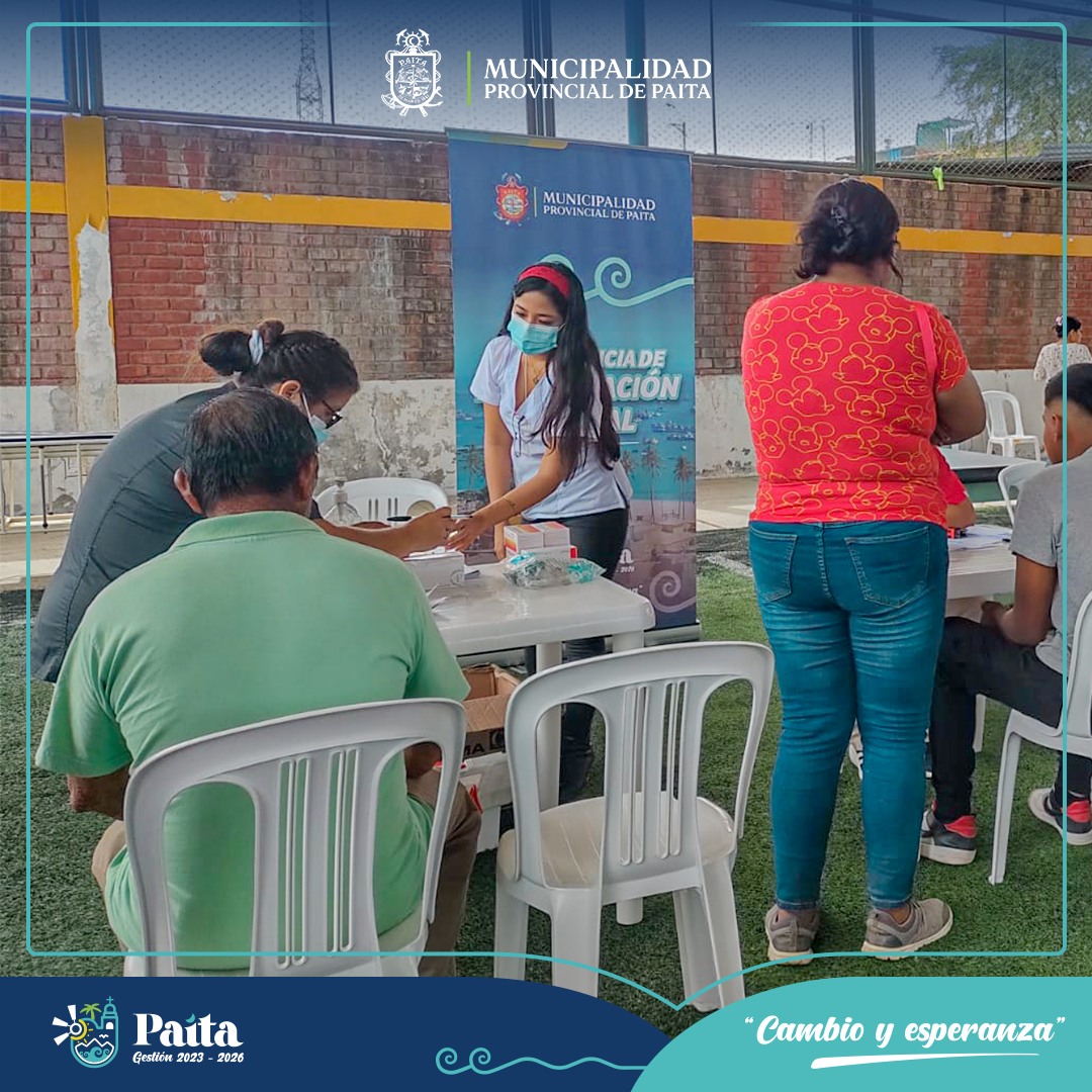 Municipalidad Provincial de Paita presente en el distrito de Tamarindo