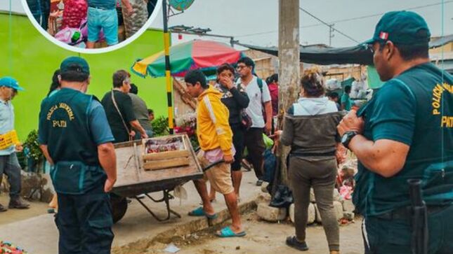 Municipalidad de Paita realizó operativo en el mercadillo Santa Rosa para despejar áreas transitables