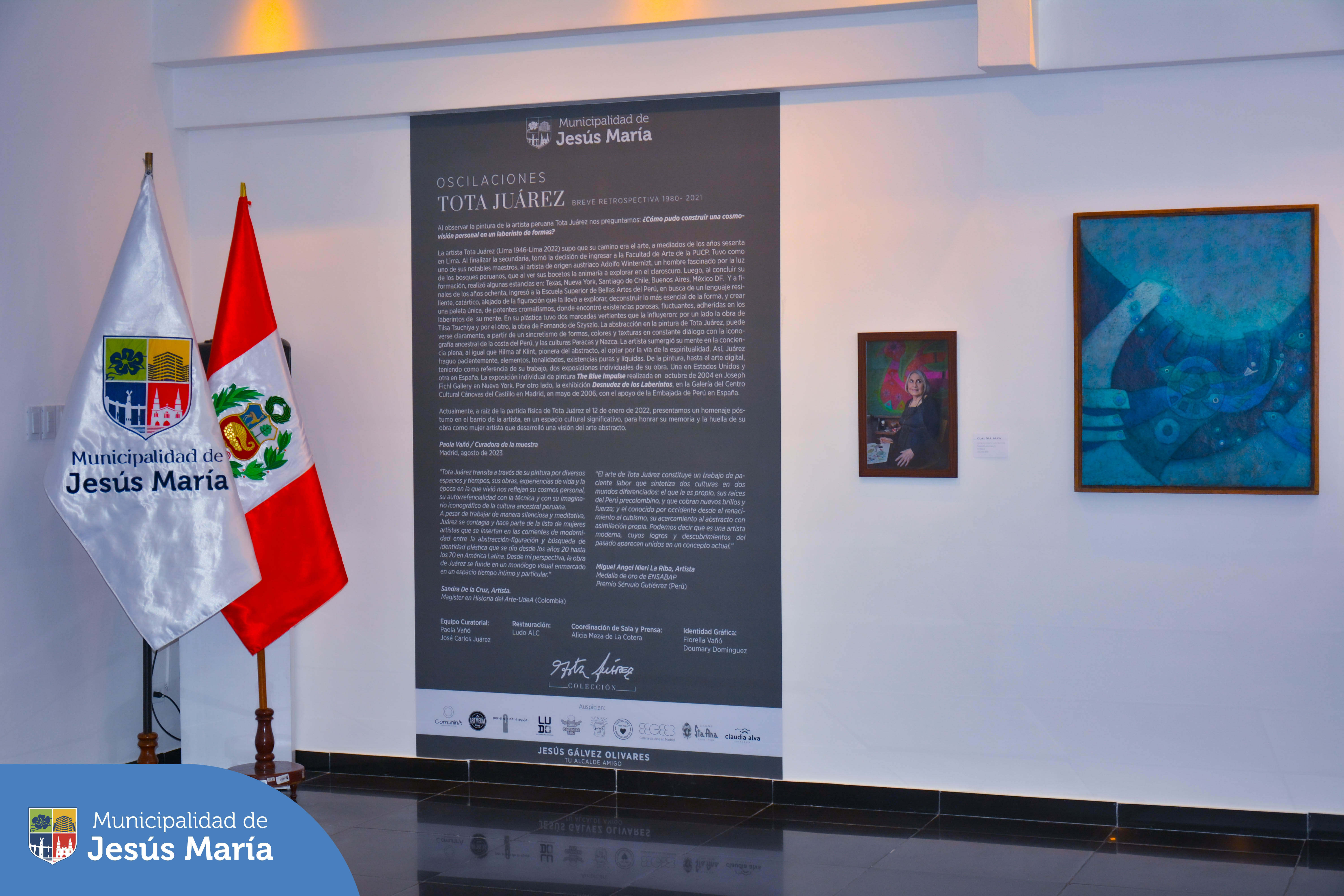 🙌🏼 Los invitamos a disfrutar de más de veinte hermosos lienzos que forman parte de un homenaje póstumo a la pintora fallecida en el 2022. Tota fue una gran artista abstracta y vecina de Jesus María, su obra será un valioso descubrimiento para muchos.
📍 La exposición estará abierta hasta el 31 de octubre, de lunes a sábado de 9:00 am. a 6:00 pm. en la galería Sérvulo Gutiérrez, de nuestro Centro Cultural. 🖼️🖌️
¡Ingreso libre! 👏
