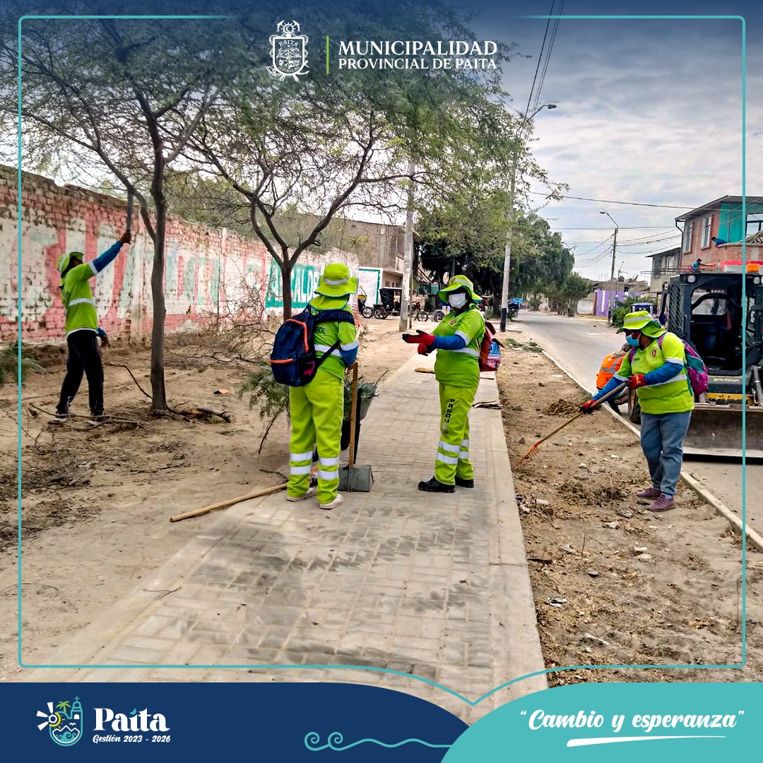 Municipalidad de Paita continúa con la erradicación de puntos críticos en la localidad