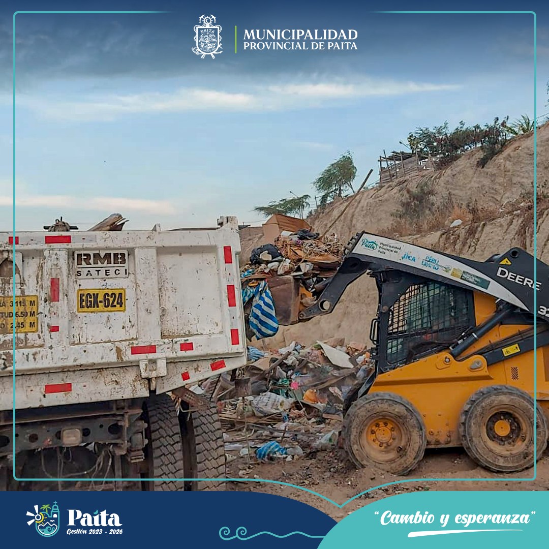 Municipalidad de Paita continúa con la erradicación de puntos críticos en la localidad

