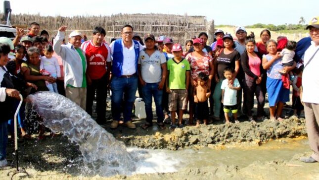 GORE culmina perforación del pozo de agua para consumo humano en A.H. Tierra Prometida