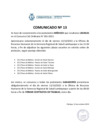 Vista preliminar de documento COMUNICADO CAS ORD. N°013-2023-PROCESO DE CONVOCATORIA CAS ORDINARIO N° 001-2023-PLAZAS ELEGIBLES Y FIRMA DE CONTRATO