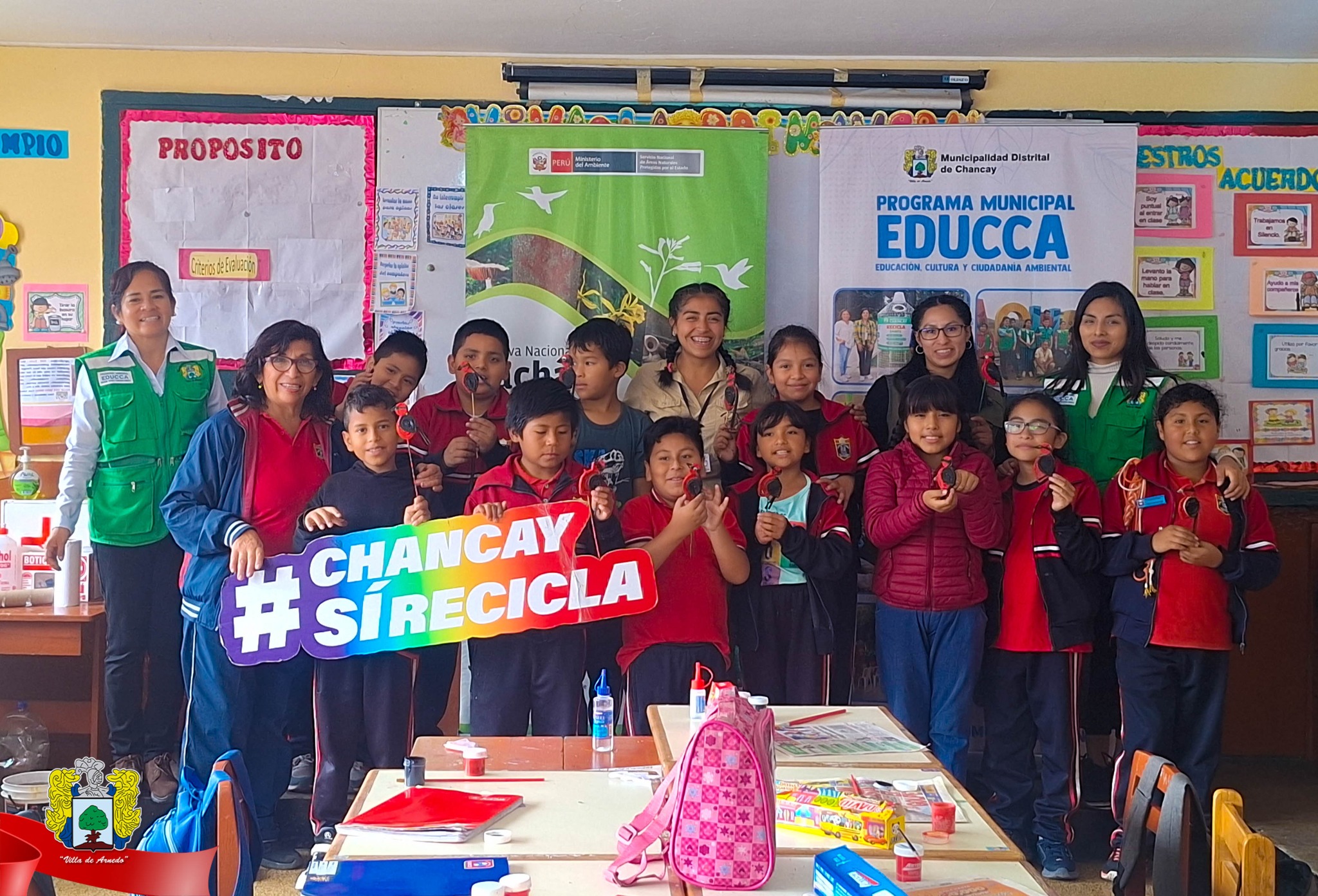 El Ministerio del Ambiente, a través de la SENARP (Reserva Nacional de Lachay), se unió en un esfuerzo conjunto con la Sub Gerencia de Medio Ambiente de la Municipalidad Distrital de Chancay bajo el programa EDUCCA para llevar a cabo un inspirador taller ecoambiental en la Institución Educativa Jorge Ortiz Dueñas, ubicada en Puerto Chancay.