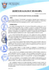 Vista preliminar de documento Decreto de Alcaldía N° 005-2023-MPU