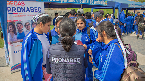 El Programa Nacional de Becas y Crédito Educativo (Pronabec), del Ministerio de Educación, participó del I Festival Juvenil por una Sana Convivencia