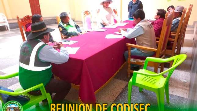 Desarrollo de la Reunión de CODISEC