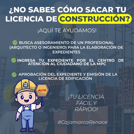 Obtener tu licencia de construcción es fácil y ahora más rápido. Evita multas y sanciones por parte de nuestros fiscalizadores. Construye seguro, tu familia está primero. 