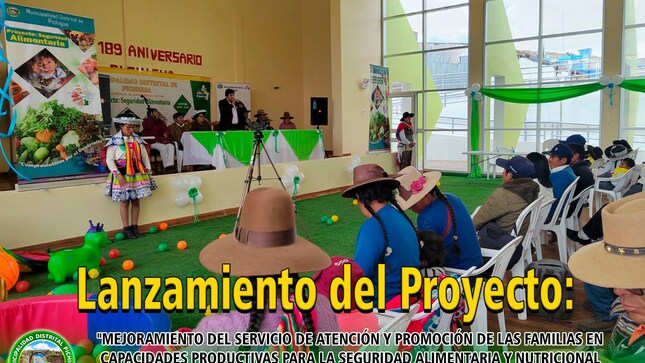 Lanzamiento del Proyecto Seguridad Alimentaria
