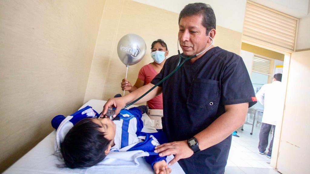 Más de 200 niños de Chincha fueron atendidos en la campaña médica y quirúrgica gratuita que realizó el INSN San Borja
