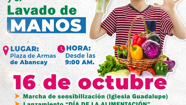 Nutrición E Higiene: Abancay Se Prepara Para Una Celebración Saludable En Commemoracion Al “Día Mundial De La Alimentación Y Lavado De Manos"